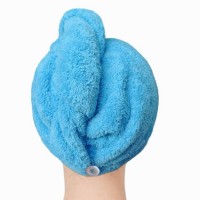 Amazon best sale new fashion super absorbent anti-frizz microfiber bath shower turban towel magic hair drying cap